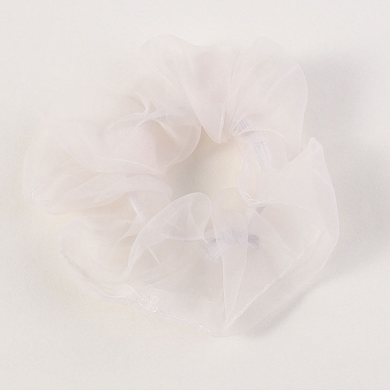 Oversized Hair Scrunchies For Women Solid Organza Scrunchie Hair Rubber Bands Elastic Hair Ties Accessories Ponytail Holder