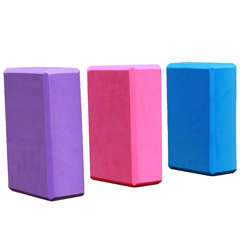 Yoga Block Stretching Aid EVA Colorful Foam Block Brick Gym Pilates Workout Fitness Exercise Tool Body Shaping Health Training