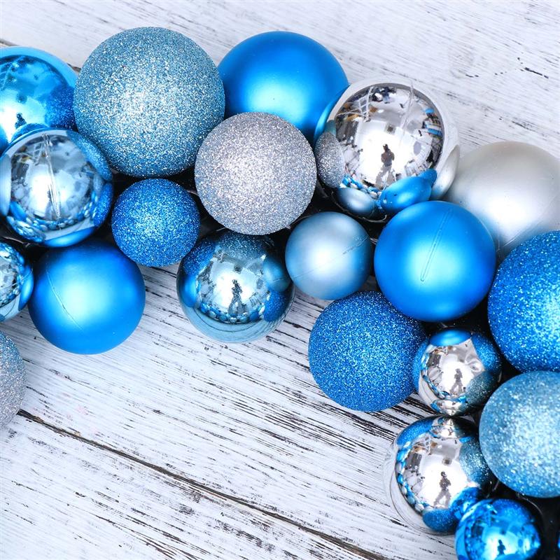 55 stk nyeste julekule krans vakker jul krans dør vegg krans dekorasjon ornament krans xmas dekor dør a35