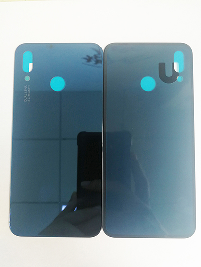 Q & Y QYJOY coperchio posteriore batteria per Huawei P20 Lite custodia per HUAWEI P20 Lite sostituzione custodia + custodia obiettivo in vetro fotocamera posteriore: blu