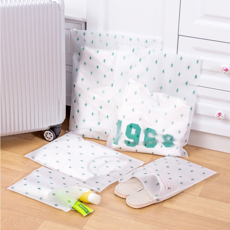 Travel Accessories Cactus Organizers PVC Luggage Clothes Classified Organizers Bags Packing Shoes Cosmetic Towel Pouch Case