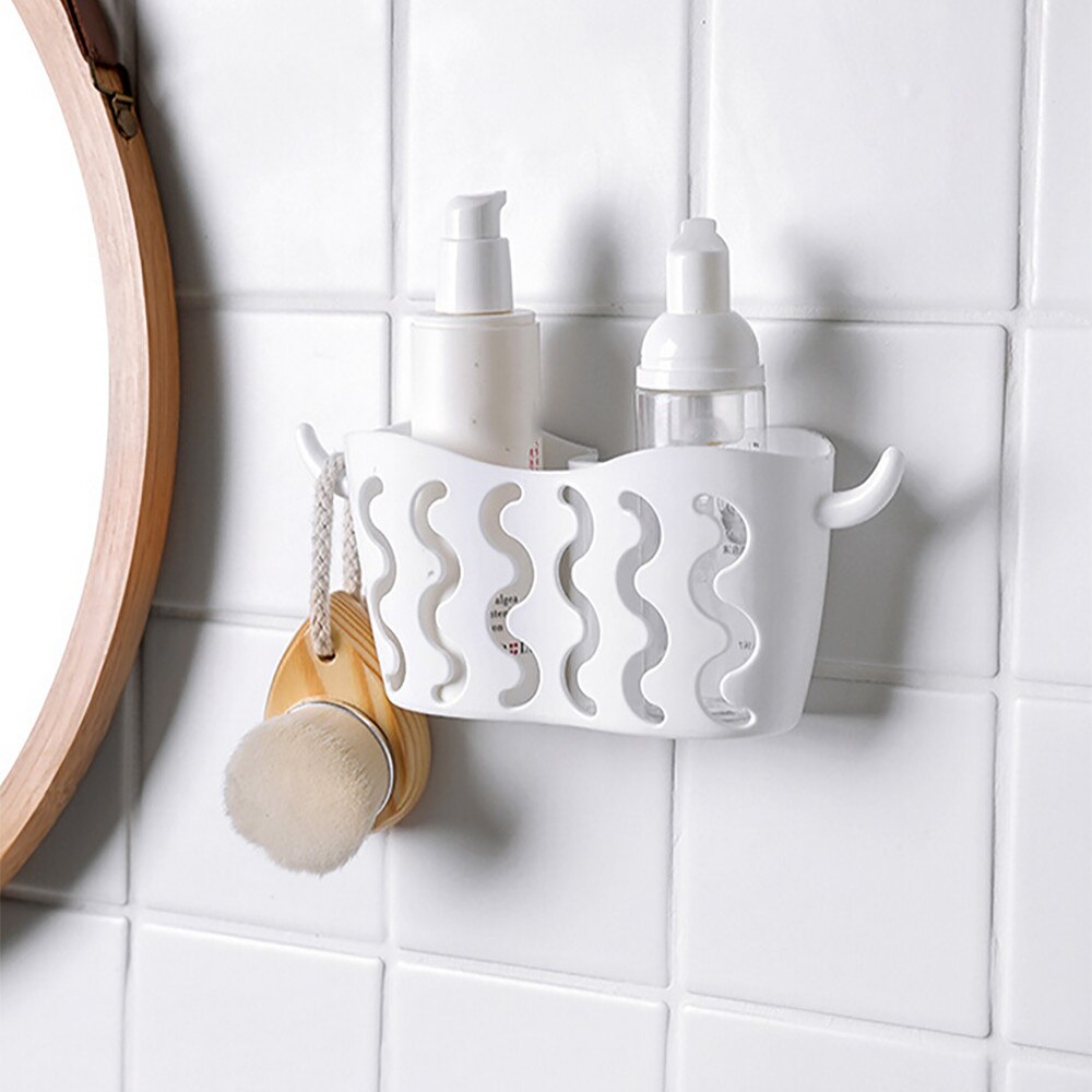 1 Uds. Cesta colgante de plástico para almacenamiento, organizador para fregadero de cocina, soporte multifuncional para estropajos, esponjas, jabones, escurreplatos d1