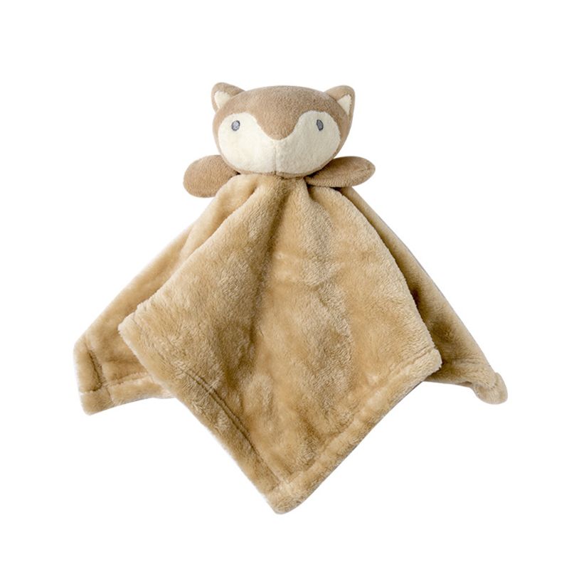 Del bambino del Velluto Placare Asciugamano Animale Del Fumetto Bambola Lenitivo Infermieristica Massaggiagengive Coperta: 3