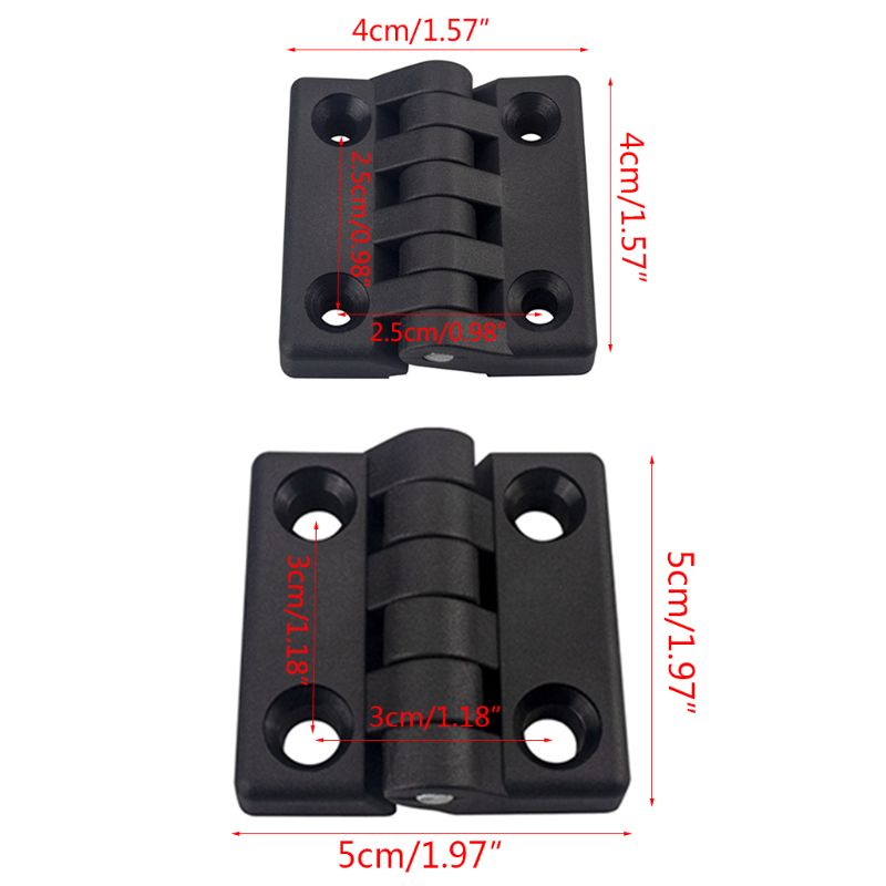 10PCS Kunststoff Butt Scharnier Schublade Schmuck Fall Scharniere für Holz Box Schrank 11UA