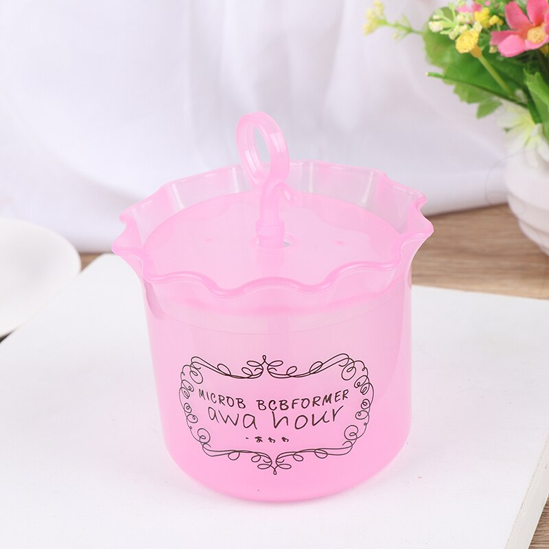 Cleansing Foam Bubble Bag Simple Face Cleanser Shower Bath Shampoo Bubble Foamer Device Cleansing Cream Foaming Clean Tool: Pink