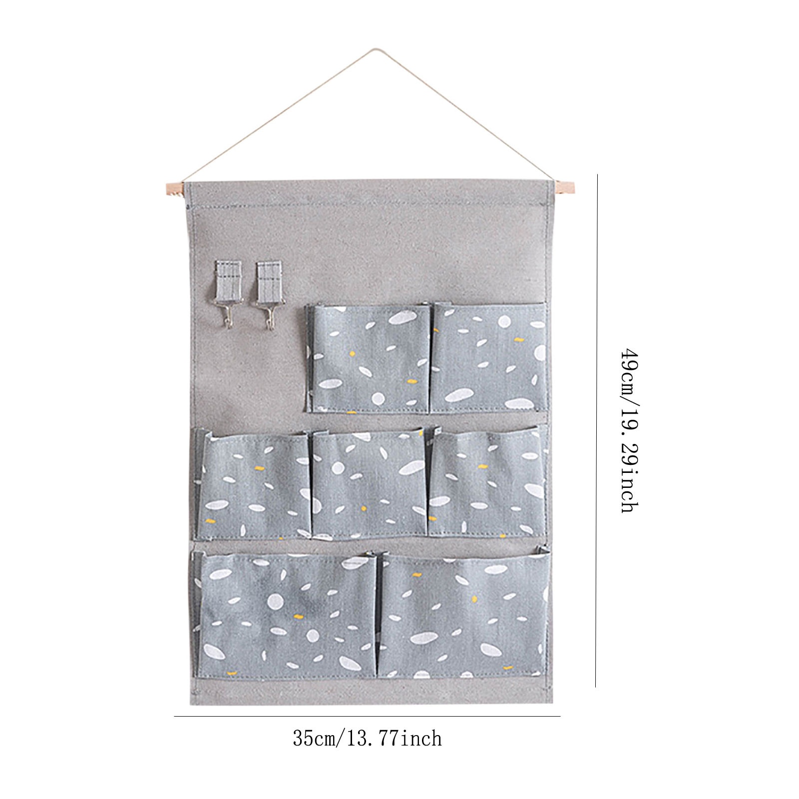 Organizador colgante de tela con bolsillos, Bolsa de almacenamiento de artículos diversos de montaje en pared, impermeable, tela para el hogar, organizador de armario, 25 #
