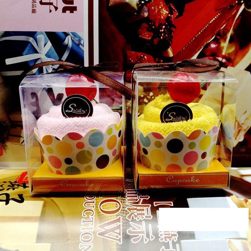 10 stuks zoete taarthanddoeken als bedankje voor bruidsmeisjes, bruiloft, verjaardag, handdoekideeën, willekeurige kleur