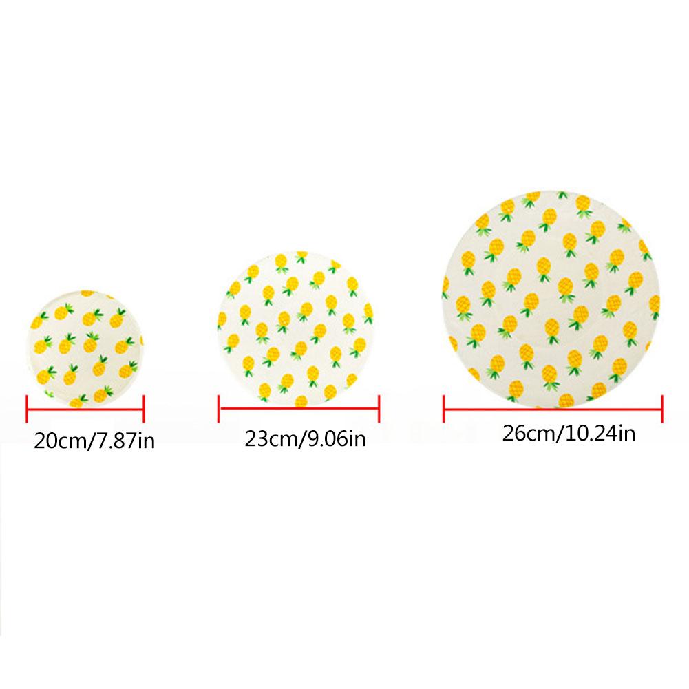 3PC Reusable Fresh Keeping Food Wraps Eco-Friendly Reusable Keep Food Fresh Cover Kitchen Fresh-keeping cloth
