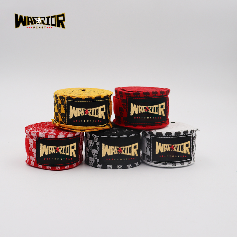 Envolturas de mano de boxeo MMA, Muay Thai, Kick Boxing, vendas de entrenamiento, correas deportivas, 3M/5M de longitud, estampado de Calavera, 1 par