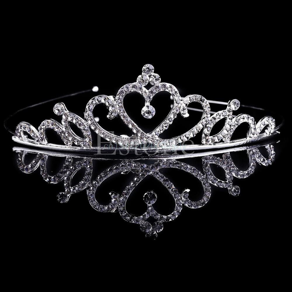 Rhinestone Princess Crown Bridal Crystal Tiara Wedding Hair Accessories Tiara coroa tiara de noiva de princesa couronne: 5