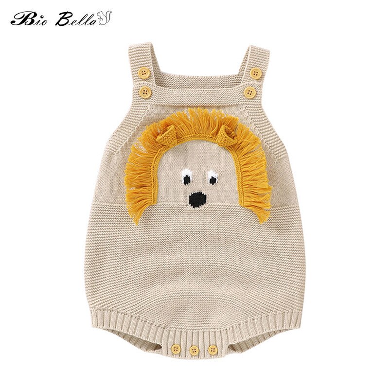 Neugeborenen Baby Body Ärmel Cartoon Jungen Mädchen Pullover 0-24 Monate Infant Gestrickte Overalls Infant Kinder Outfits Baby