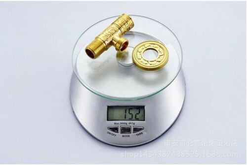 Luxury Brass gold round Triangle Valve with Shut Off Valve Diverter Angle Valve