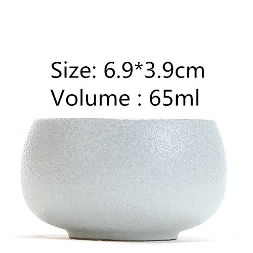 Zen thé maître tasse poterie noire tasse à thé colorée style japonais tasse Arhat personnel unique pinming tasse: E