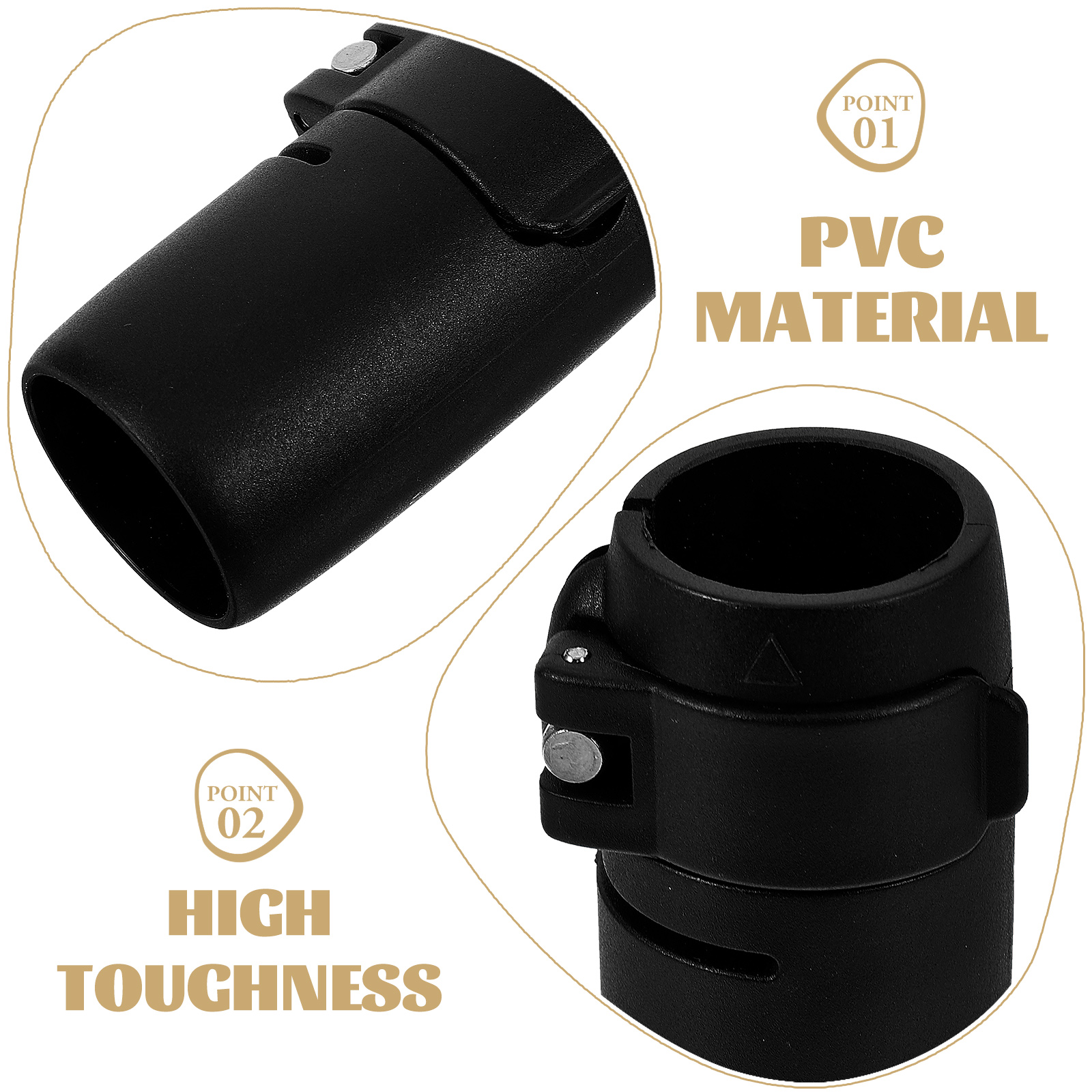 Paddle Board Lock Buckle SUP Clamp Bundle Verstellbarer Schaft Schnellspannschäfte Black Surf