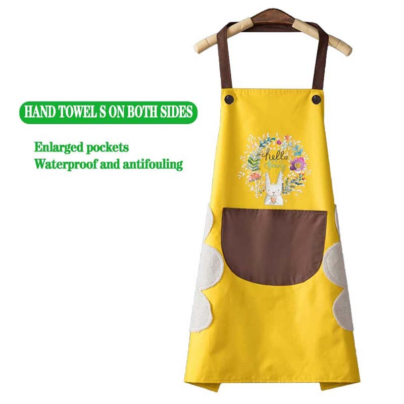 Delantales de Cocina para Hombre y Mujer, Mandil Impermeable a Prueba de Aceite y Agua, Accesorios Domésticos para Hornear: 05-68x72cm