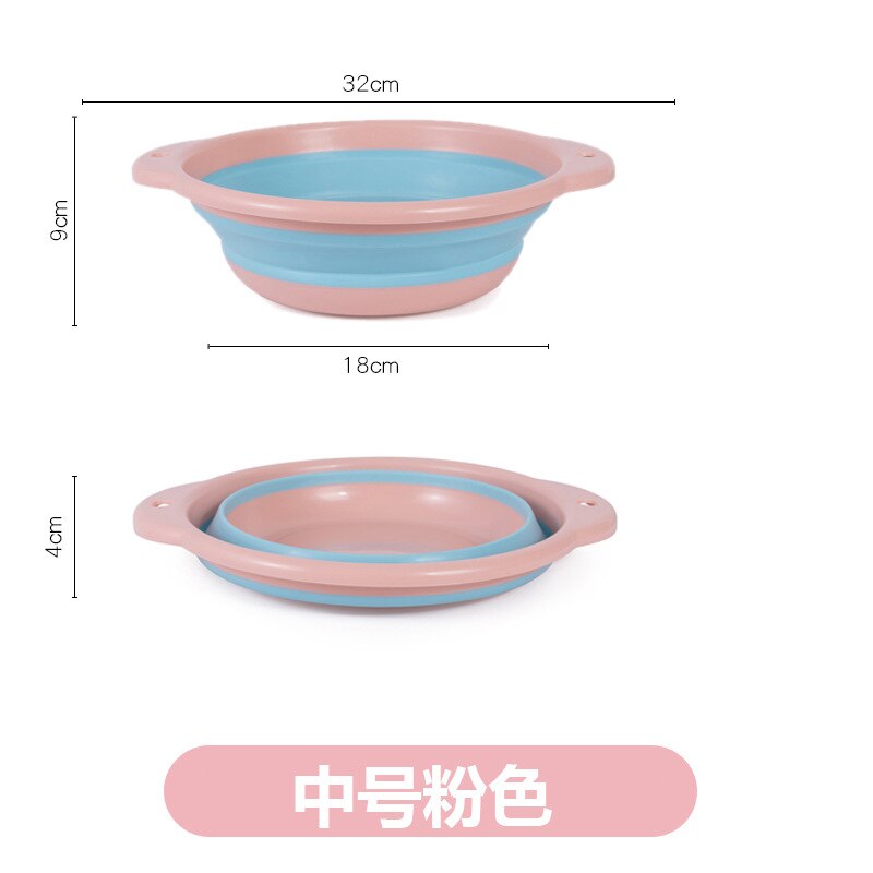 Lavabo plegable para el hogar, lavamanos portátil de plástico para viajes, dormitorio de estudiantes, lavamanos para pies: Medium Powder