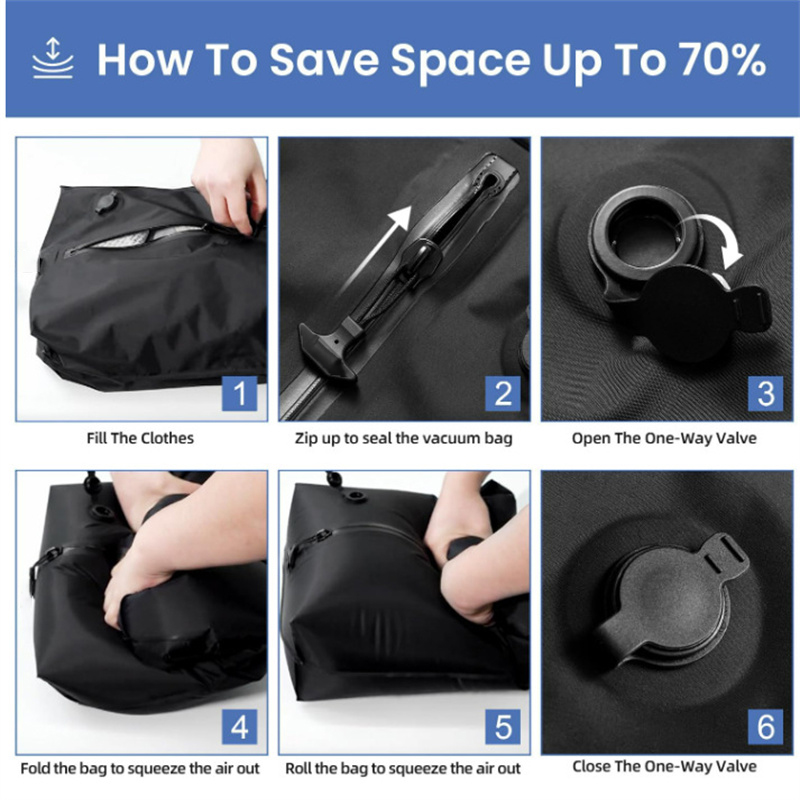Vacuum Compression Bag Travel Luggage Vacuum Storage Bag Clothing Waterproof And Dustproof Air Bag Storage Compression Bag