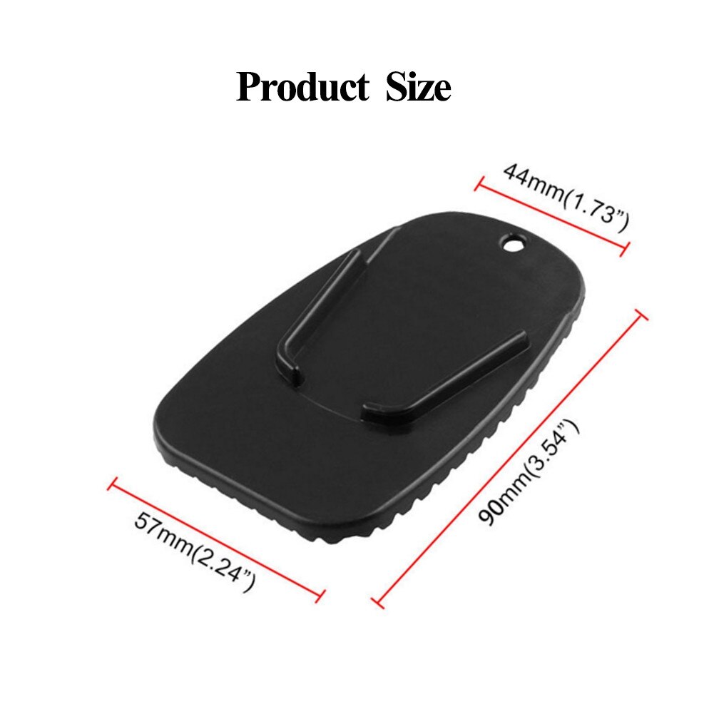 Universele Motorfiets Plastic Side Stand Pad Moto Bike Kickstand Antislip Plaat Kant Extension Ondersteuning Pad Base Protector Mat