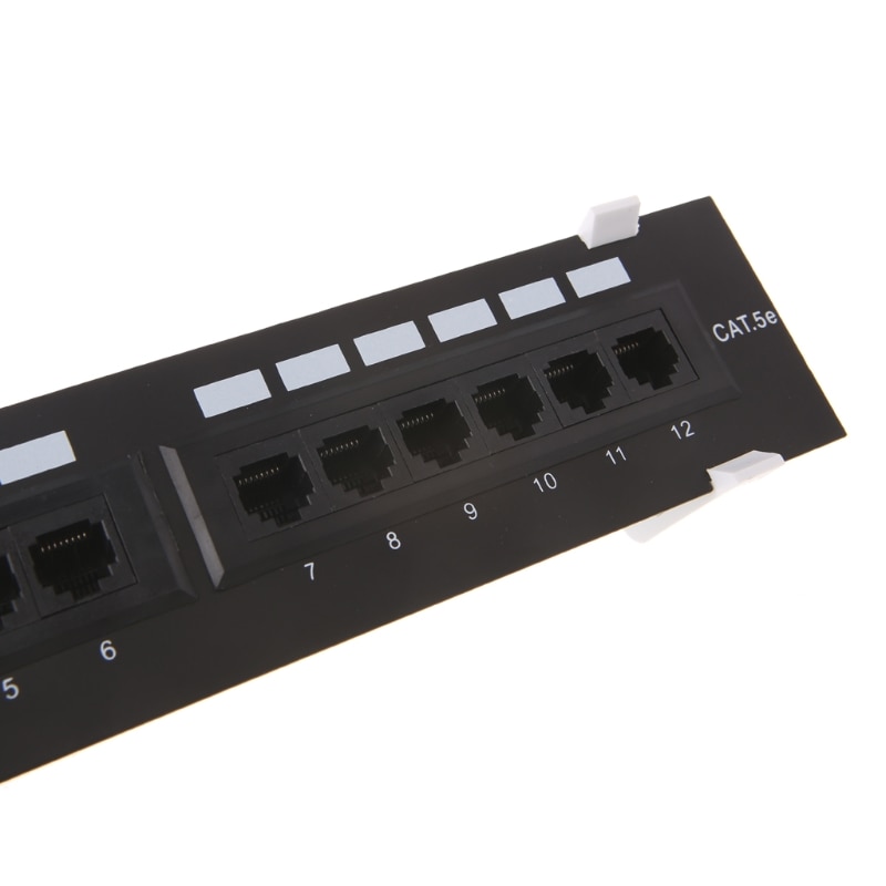 Suporte de parede de painel rj45 cat5e com 12 portas cat5-suporte de parede