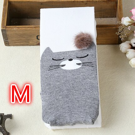 Meisjes stijlen herfst leggings voor baby kids katoen warm prinses meisjes kinderen broek mooie kat warmer kind leggings: White size   M