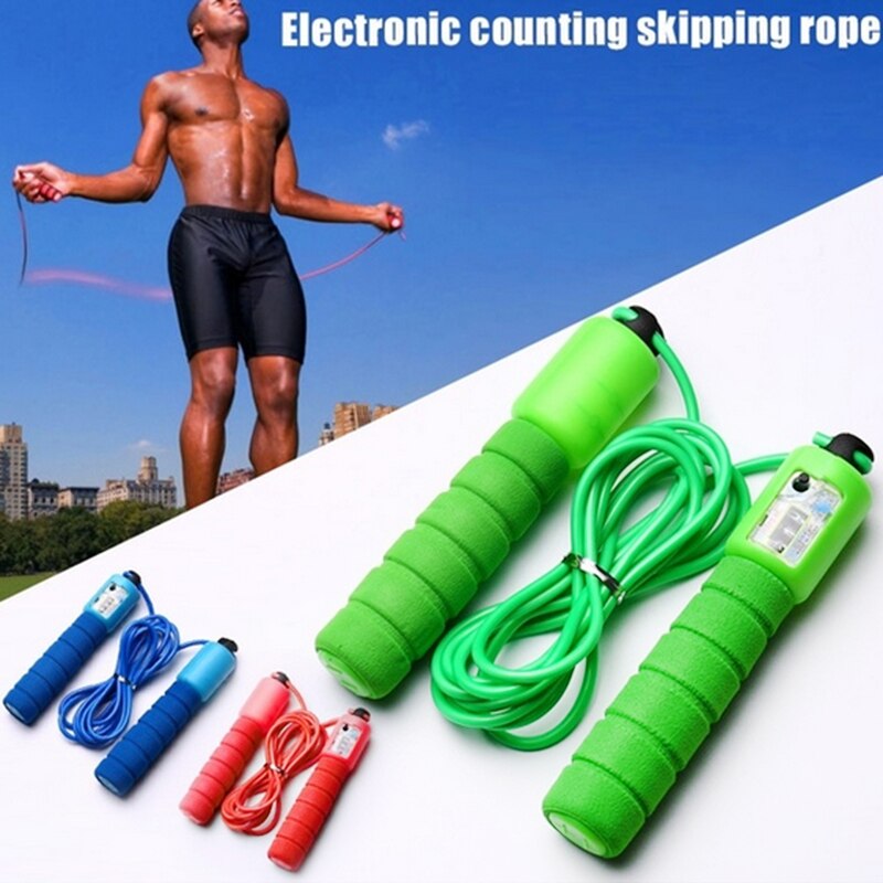 Cuerda de saltar ajustable, contador Digital, electrónica, ejercicio de Fitness, saltar, Fitness,