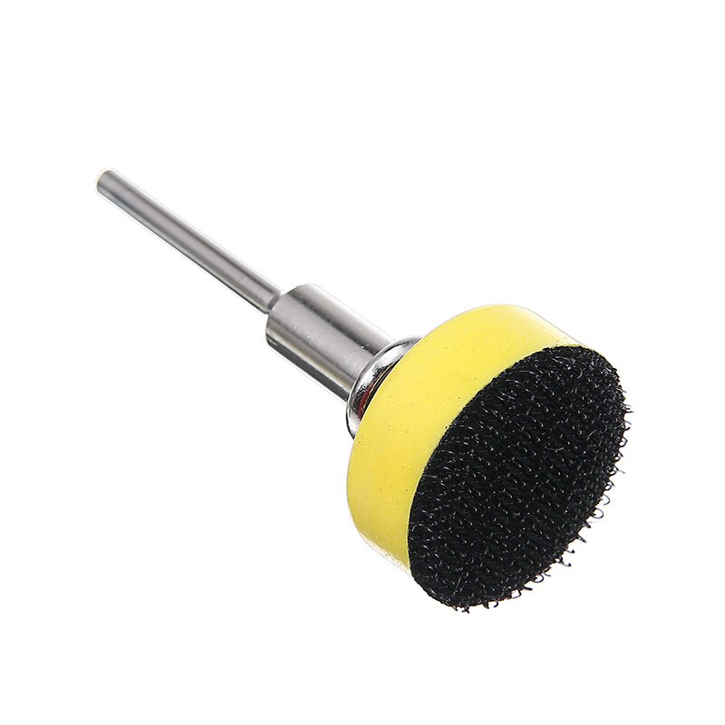 100 pçs/set 25mm 80 600 1000 2000 grão lixa disco de lixa abrasivo redondo papel de lixa + voltar almofada para ferramentas de polimento