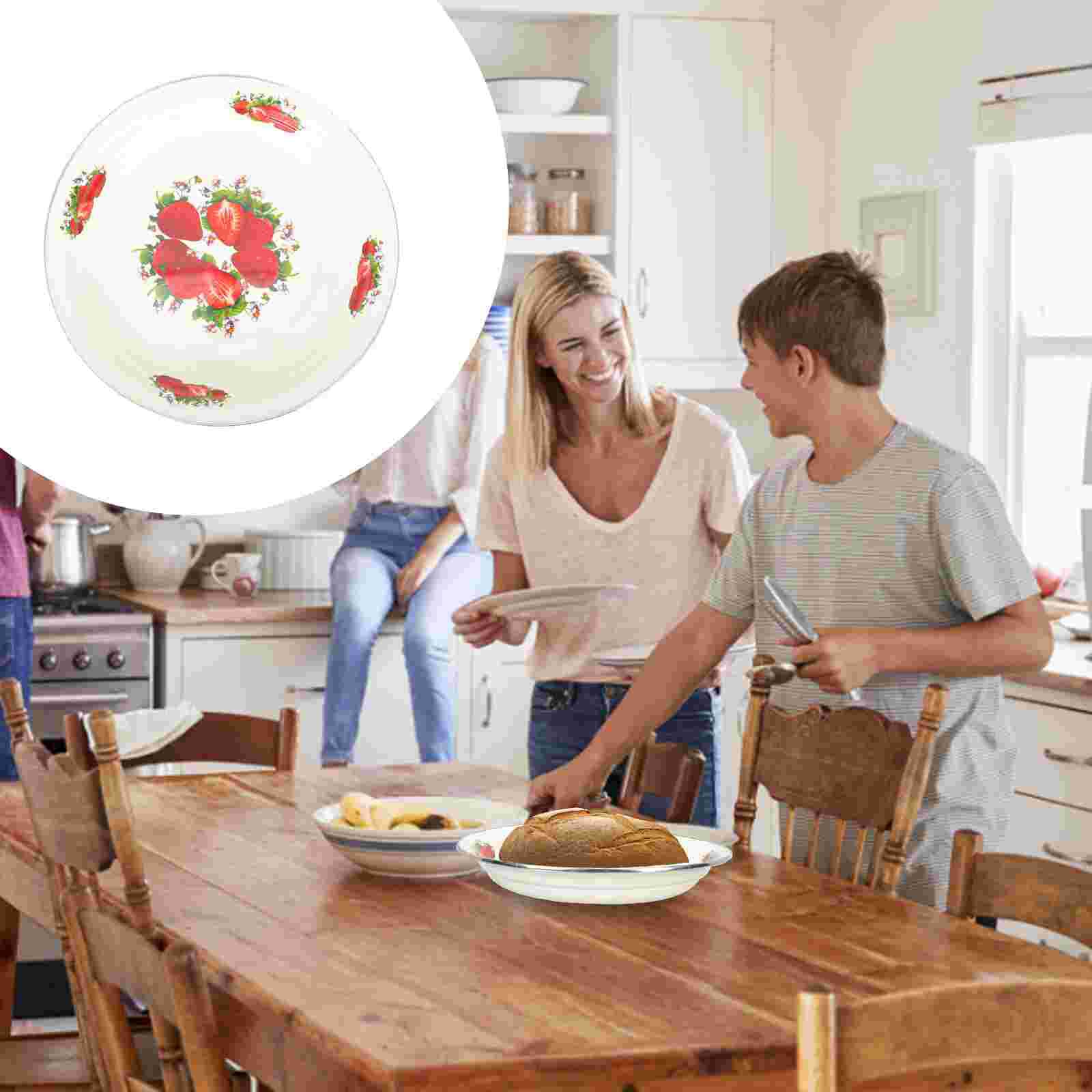 Chinese Style Fruit Storage Tray Decorative Candy Plate Dessert Serving Tray: Red