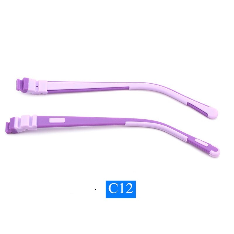 Gafas de silicona para niños, patillas de silicona de colores a presión, varios colores opcionales, accesorios para niños, novedad de: Multicolor