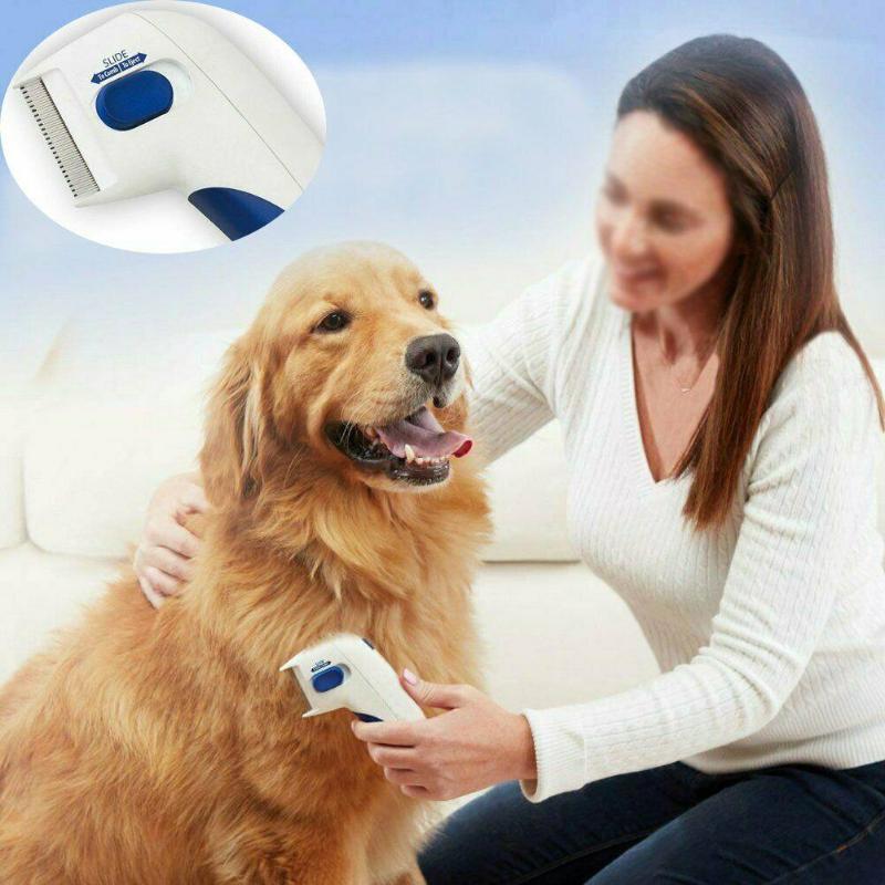 Pet Terminator Brush Flea Lice Cleaner Comb Electric Dog Flea Cleaning Brush Kill Lice Comb Pets Supplies
