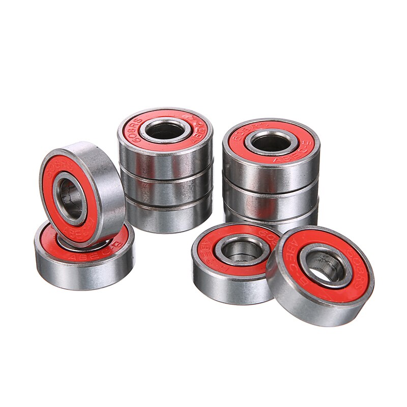 10Pcs Abec 9 Rode Scooter Rollerblades Skateboard Wiellagers Tn Engineering Plastic 8Mm Id 22Mm Od Duurzaam