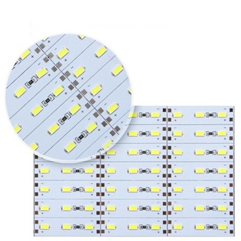 10PCS SMD5630 5730 led Strip Light Aluminum Alloy Non Waterproof 0.5m 36led/m DC 12V LED Hard Rigid Strip Light Cabinet Lamp