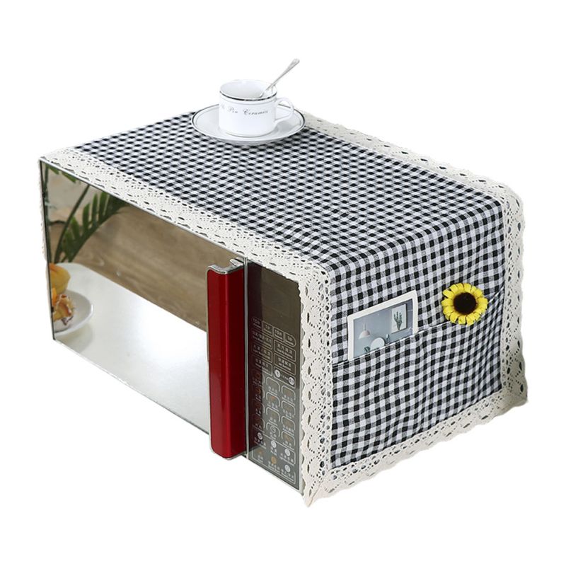 Moderne Eenvoudige Magnetron Cover Stofdicht Katoen Machine Protector Decoratieve Keuken Apparaat Cover 13.7X39.3Inch: I