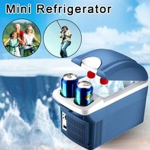 8L Mini Portable Cooling Warming Refrigerators Freezer Insulation Box Dual Use Cooler Warmer For Auto Car Outdoor Picnic Travel