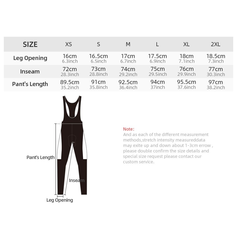 Zhouka Cycling Tights with Breathable Pad Men's Cycling Bike Bib Long Pants