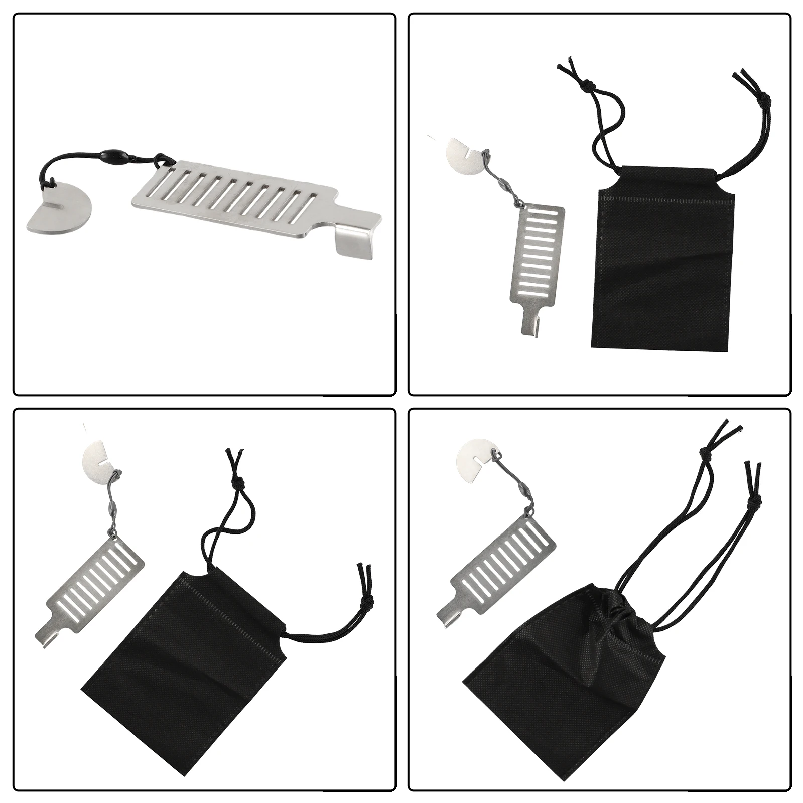 Home Travel Hotel Deurslot Addalock Safe Lock Draagbare Privacybeschermer Roestvrij staal met opbergtas 1PC 8cm