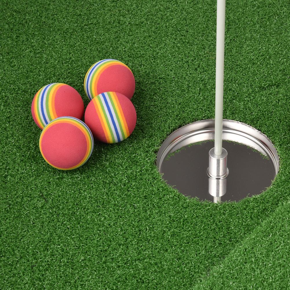 EPE Floating Green Golf Mat Water Pool Flag Driving Artificial Turf Pool Golf Game Set Floating Golf Green w/ Other Accessories