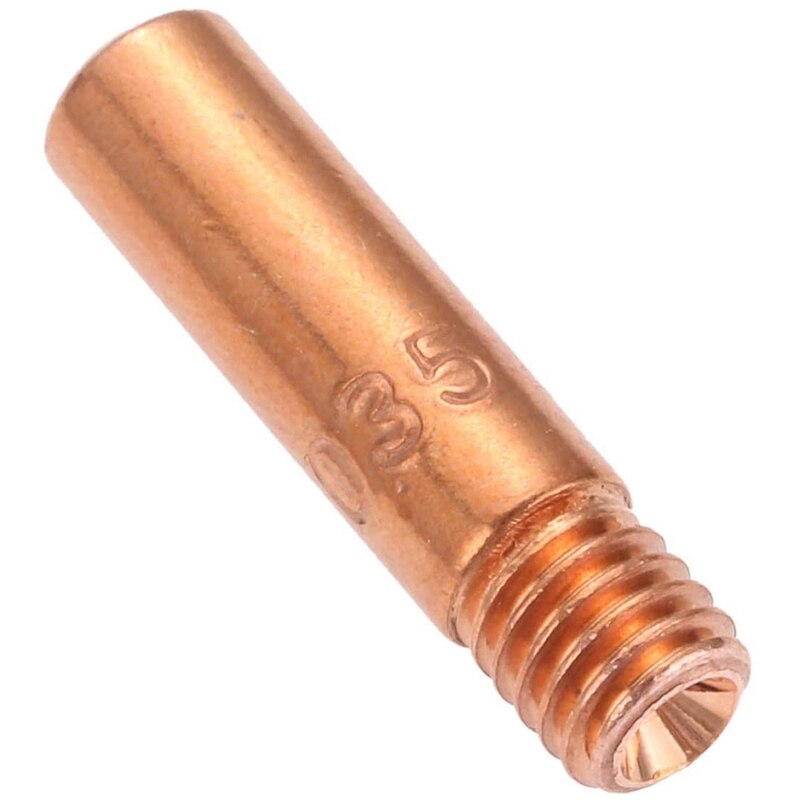 30Pcs Mig Welding Contact Tip Welding Consumables Nozzle 11-35 0.035 inch Fit for Tweco Mig Machine