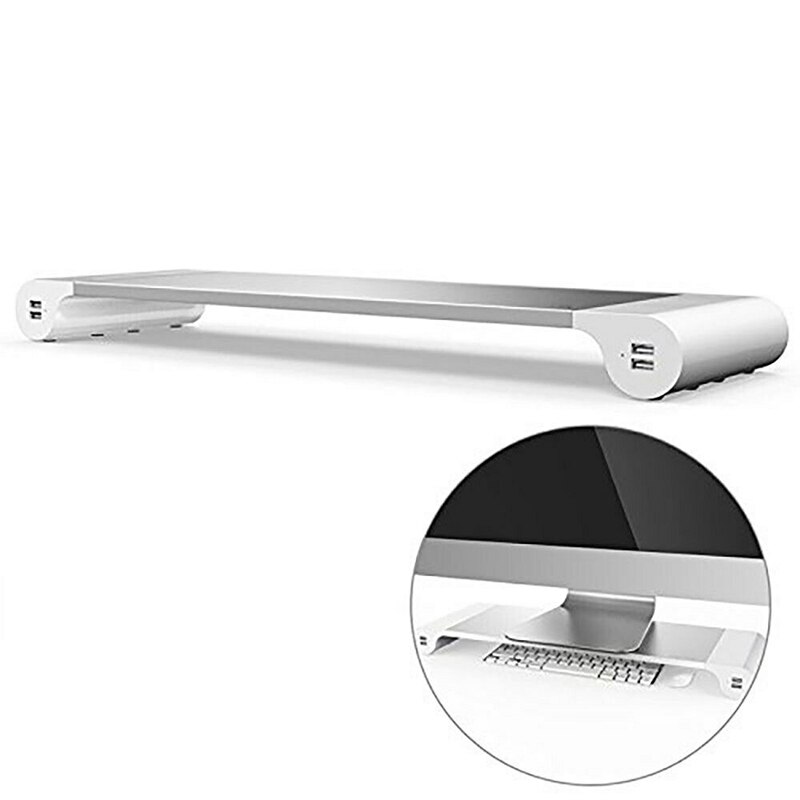 Aluminium Computer Monitor Stand Dock Desk Riser S... – Vicedeal
