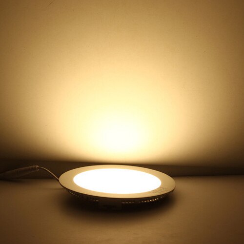 Led panel lys forsænket køkken badeværelse lampe 85-265v 3w 6w 9w 12w 15w 18w rundt led spot lys varm//kølig hvid