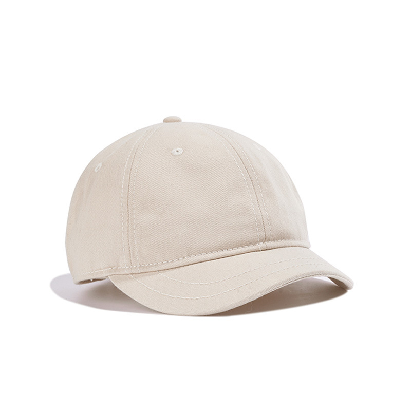 Adjustable Baseball Cap for Men and Women, Short Brim, 100% Cotton, Daily Sports, Large Hats, K-pop: Blue