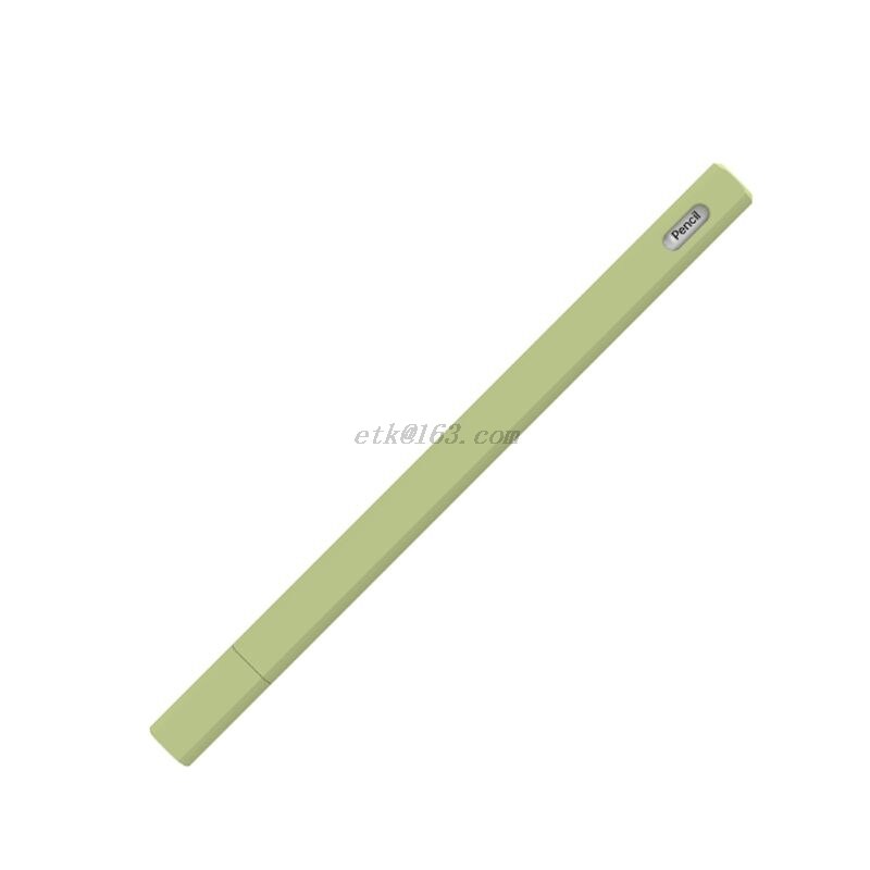 Triangle Anti-scroll Silicone Protective Case Pouch Cap Holder Nib Cover Skin For Apple Pencil 2 for iPad Pencil 2nd: Light Green Pencil 2