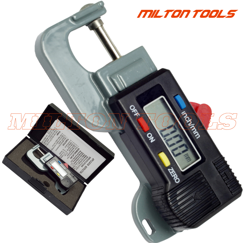 Portable Precise Digital Thickness Gauge Meter Metal Tester Micrometer 0 to 12.7mm Caliper Meter Width Measure Tools: type2