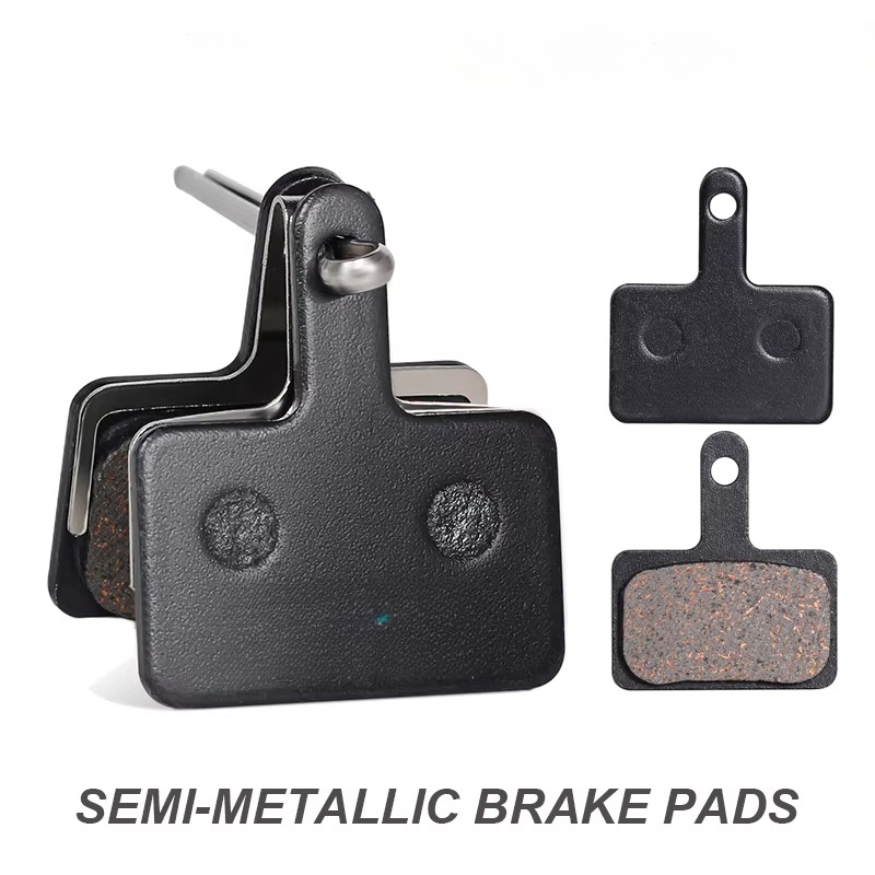 Pastilhas de freio para bicicleta mtb, pastilhas de freio a disco hidráulico duráveis, adequadas para b01s, semi-metal, mtb, ciclismo de estrada, resistente ao desgaste, peça de pastilha de freio: Default Title