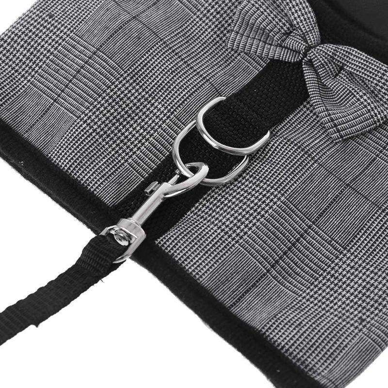 Guinzaglio di coniglio gilet di piombo piccoli animali maglia di cotone criceto cavia imbracatura guinzaglio cinturino per animali domestici