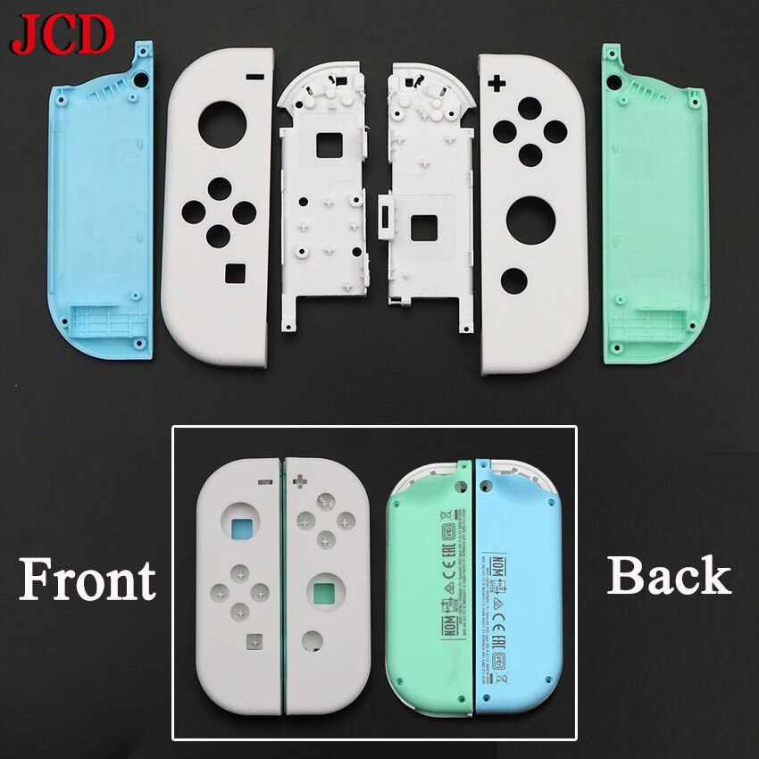 JCD 1Set Animal Crossing Replacement Housing Shell Case For Nintend Switch Joycon Left Right Controller Cover with middle frame: NO 7