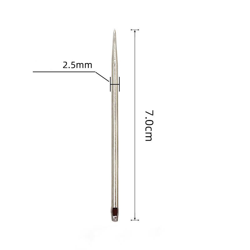 Leather Sewing Kit DIY Leather Sewing Awl Needle With Copper Handle Set Leather Canvas Tent Shoes Repairing Tool W/Nylon Thread: army green