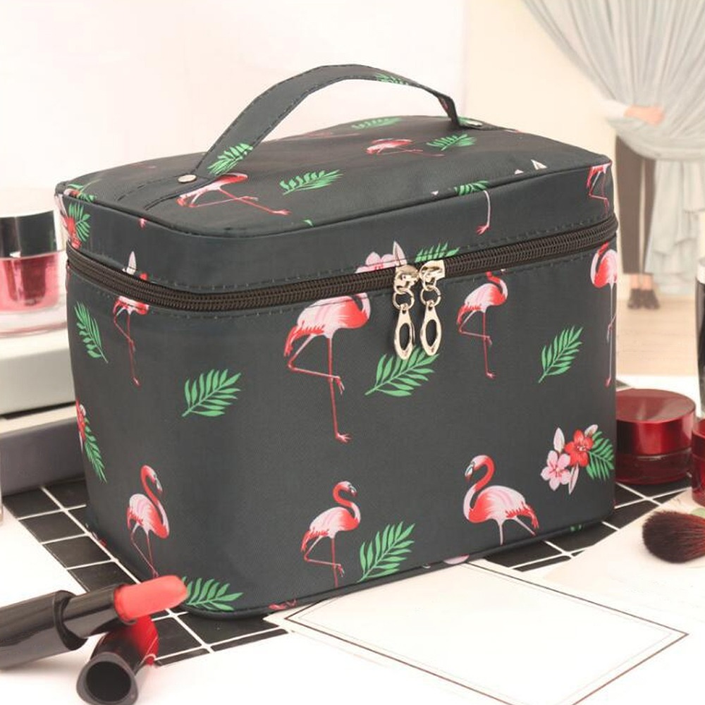 Portable Women Cosmetics Makeup Bag Large Capacity Toilet Travel Bag Organizer Boxes Zipper Bag Beauty Makeup Pouch Waterproof