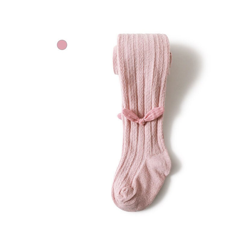 Summer Mesh Baby Girls Tights Cute Bow Kids Pantyhose Thin Breathable Solid Color Infant Toddler Kids Stockings Baby Clothes: Pink