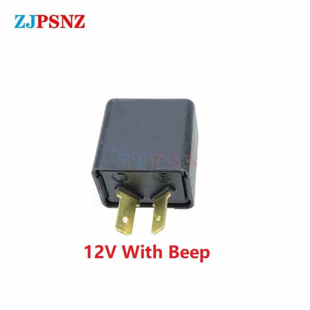 Flasher Relay Turn Signal DC12V 48V 60V 2Pins 3Pins Buzzer Beep Flasher Relay Blinker Indicator LED Flashers Turn Light Signals: 12V beep