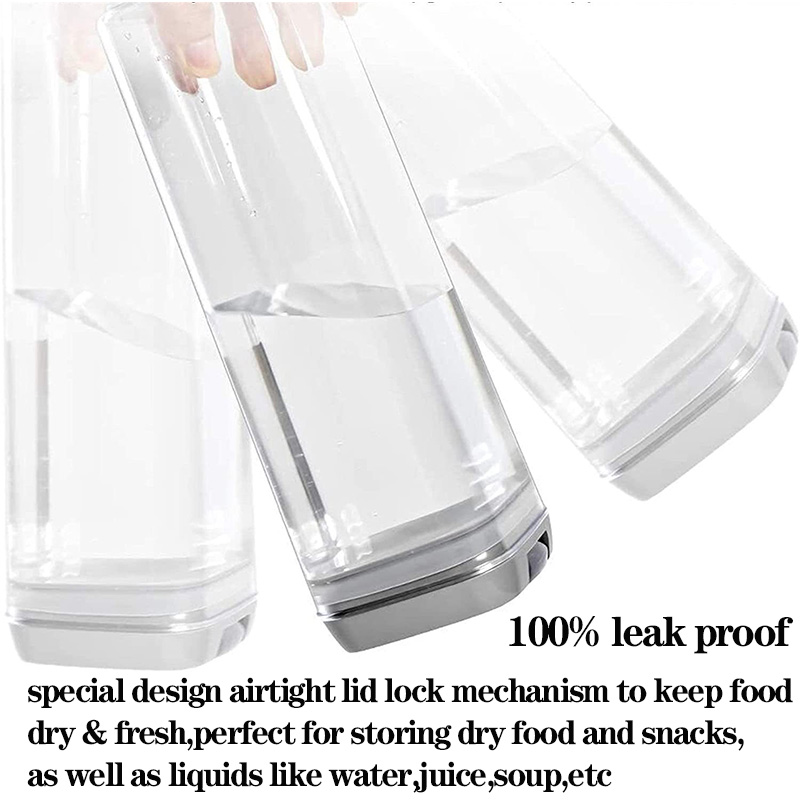 Plastic airtight tank moisture-proof and insect-proof storage bottle food storage container kitchen refrigerator storage jar